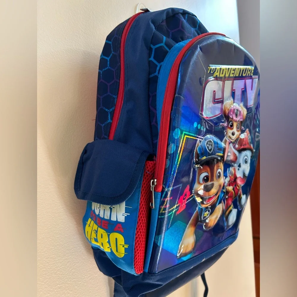 Paw Patrol Adventure City 17” Backpack | Large Compartments & Side Pockets🐾